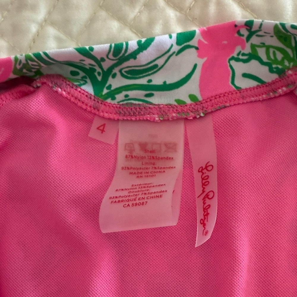 Lilly Pulitzer Long Sleeve Rashguard Top with Zipper-NWT - Picture 4 of 6